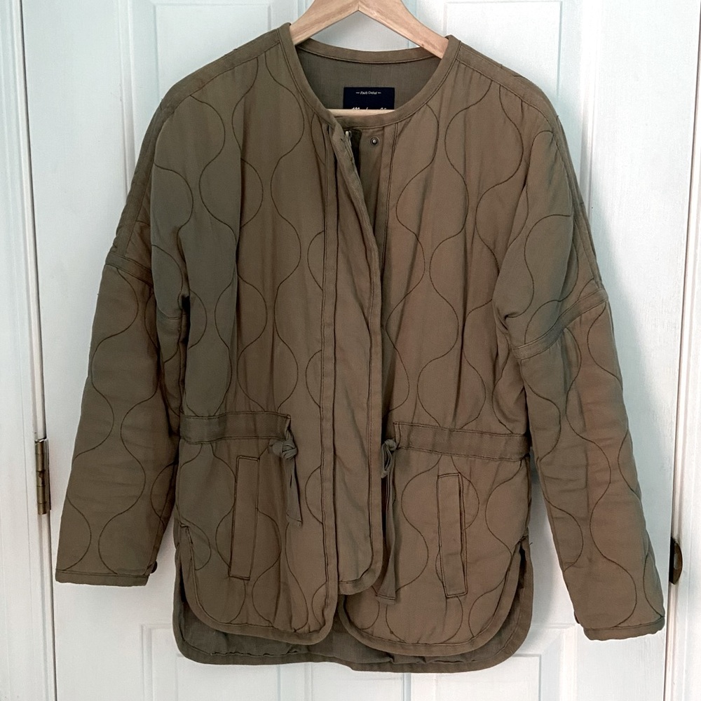 Madewell Quilted Cinched Waist Jacket